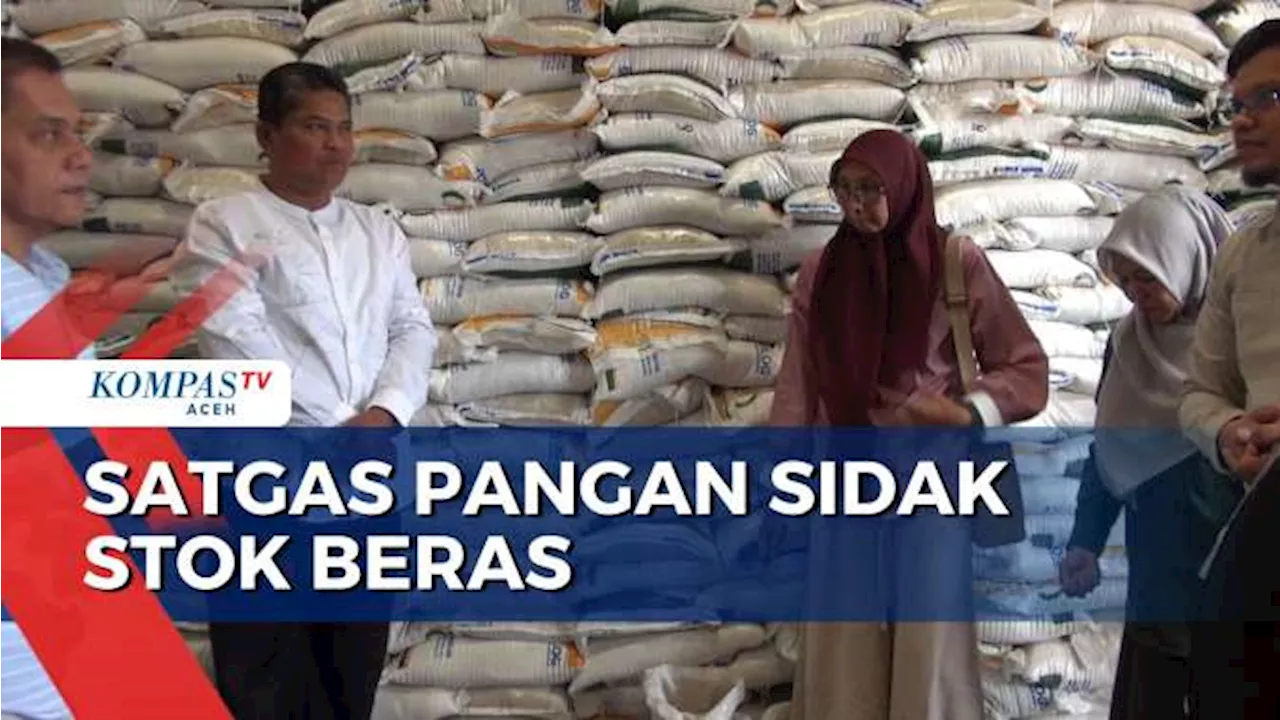 Satgas Pangan Sidak Stok Beras Bantuan Pangan Bulog