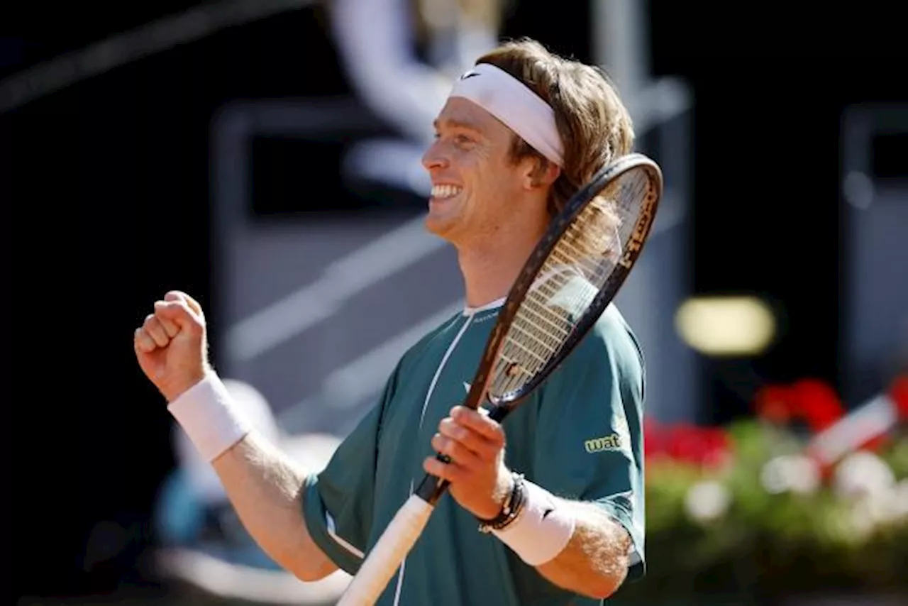 Andrey Rublev qualifié pour la finale du Masters 1000 de Madrid