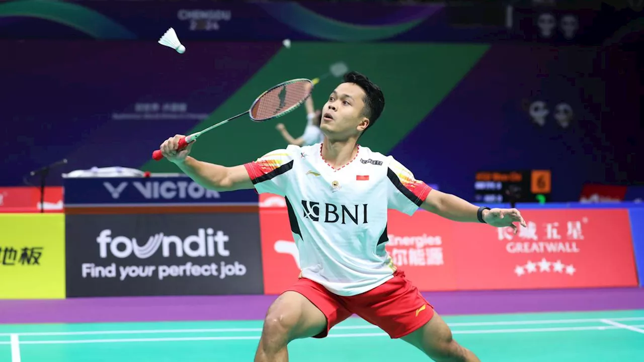 Hasil Piala Thomas 2024: Anthony Sinisuka Ginting Bawa Indonesia Unggul 1-0 Atas Korea Selatan