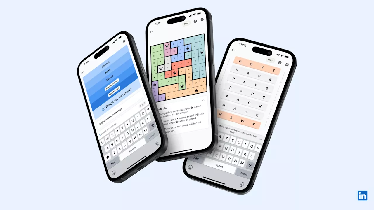 LinkedIn Also Adds Games To Its Platform; Currently Has Three