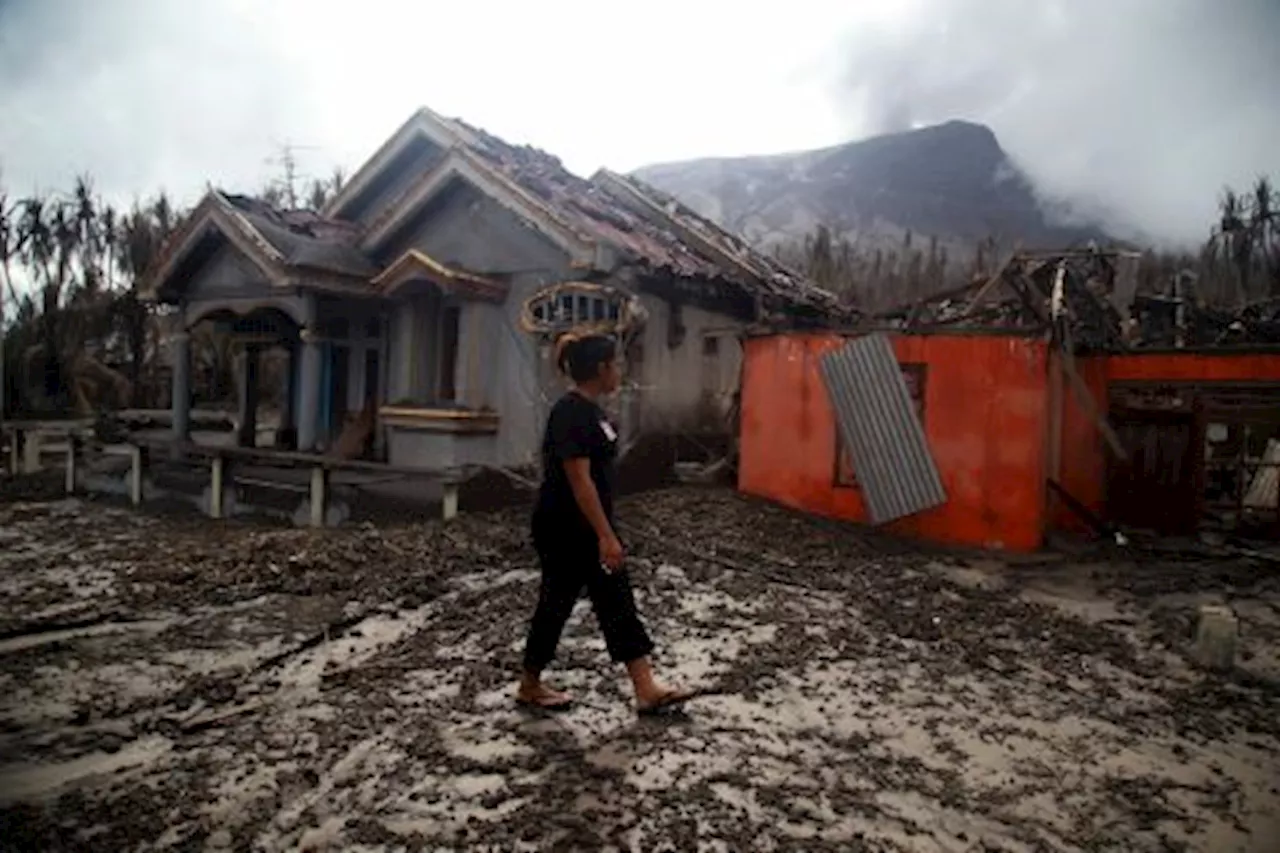 Permukiman Warga Rusak Parah Terdampak Erupsi Gunung Ruang