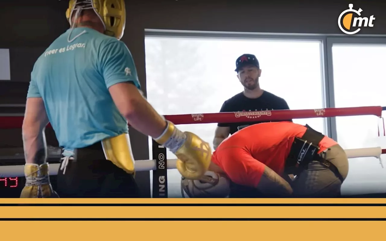 Canelo Álvarez muestra su poder: sparring no le aguantó entrenamiento