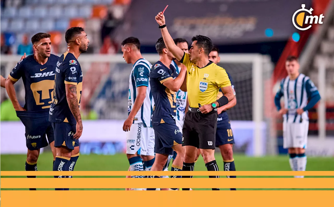 Nathan Silva fue expulsado ante Pachuca; Pumas juega con 10 el Play-In