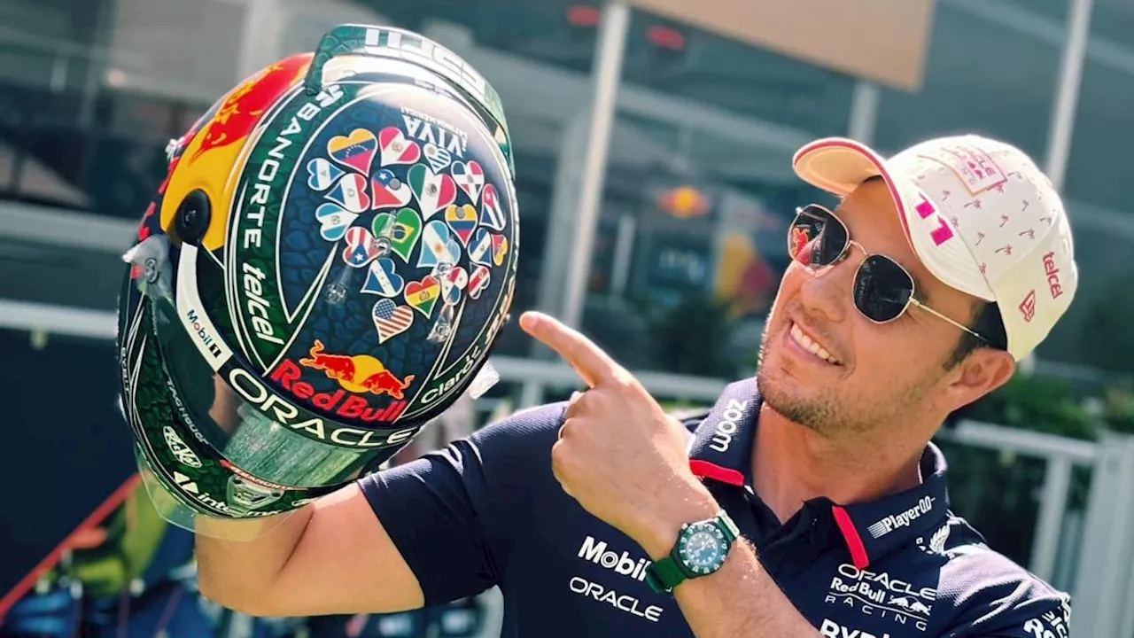 Esto cuesta el mini casco Checo Pérez para el Gran Premio de Miami 2024