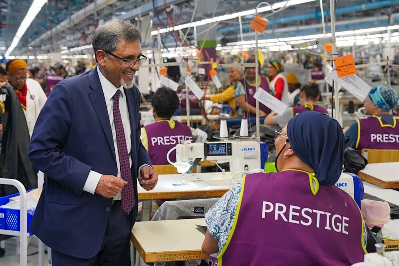 SA's clothing master plan has created 20 000 jobs and boosted local suppliers, says Patel