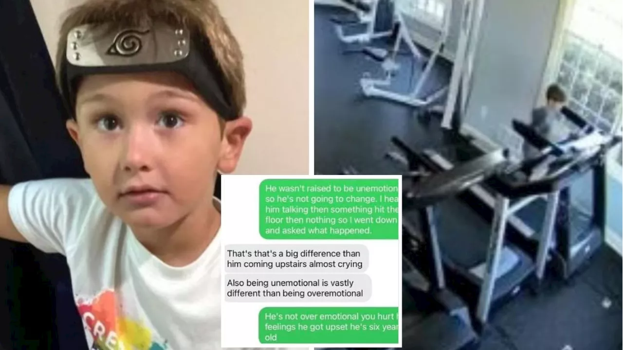 Treadmill dad’s sick texts before son’s death