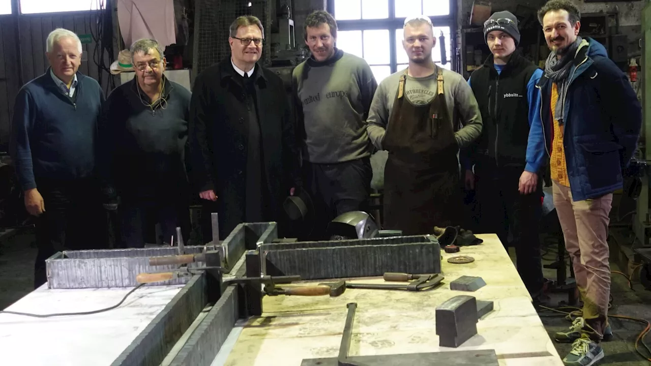 Geschmiedetes Kreuz für den Ybbsitzer Friedhof