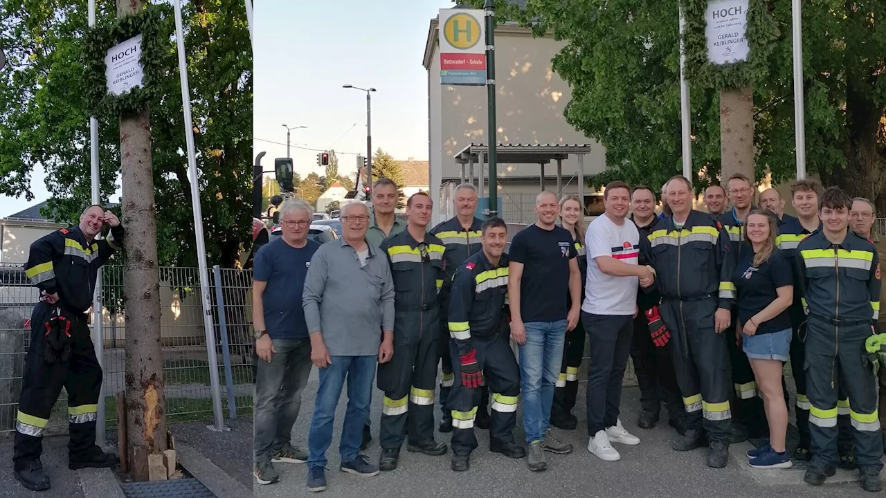 Rund um die Landeshauptstadt wuchsen die Maibäume in den Himmel