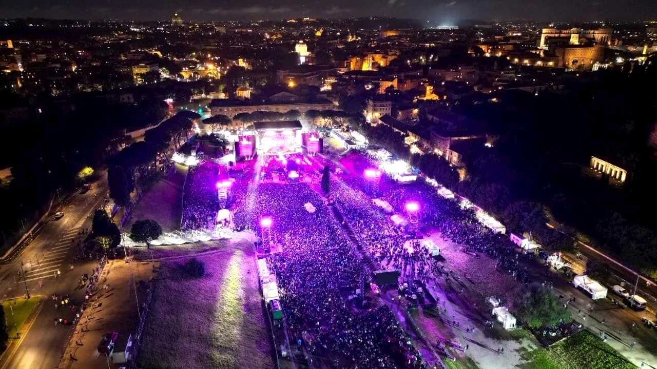 Concerto del Primo maggio da record: boom di ascolti (e presenze) al Circo Massimo