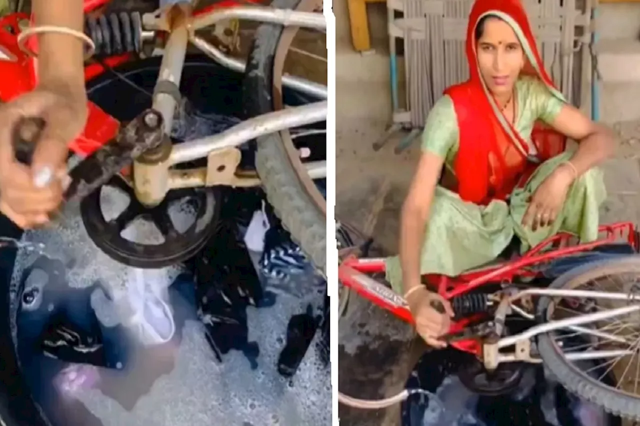 Jugaad : कपड़े साफ करने का नया जुगाड़, देसी वाशिंग मशीन देख लोग हो गए हैरान