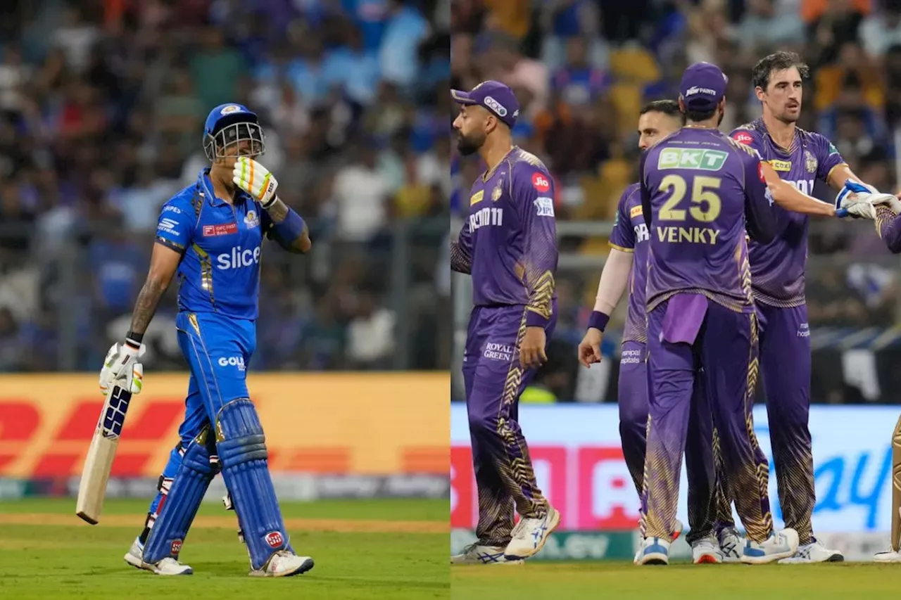 MI vs KKR: वानखेड़े में मिचेल स्टार्क ने बरपा दिया कहर, 145 पर ही ढेर हुई मुंबई इंडियंस, प्लेऑफ से भी बाहर