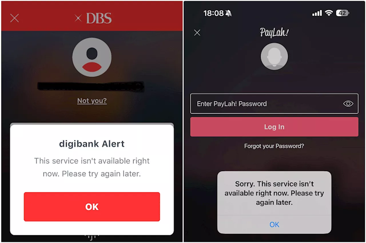 DBS and POSB digital banking services restored after disruption lasting more than 2 hours