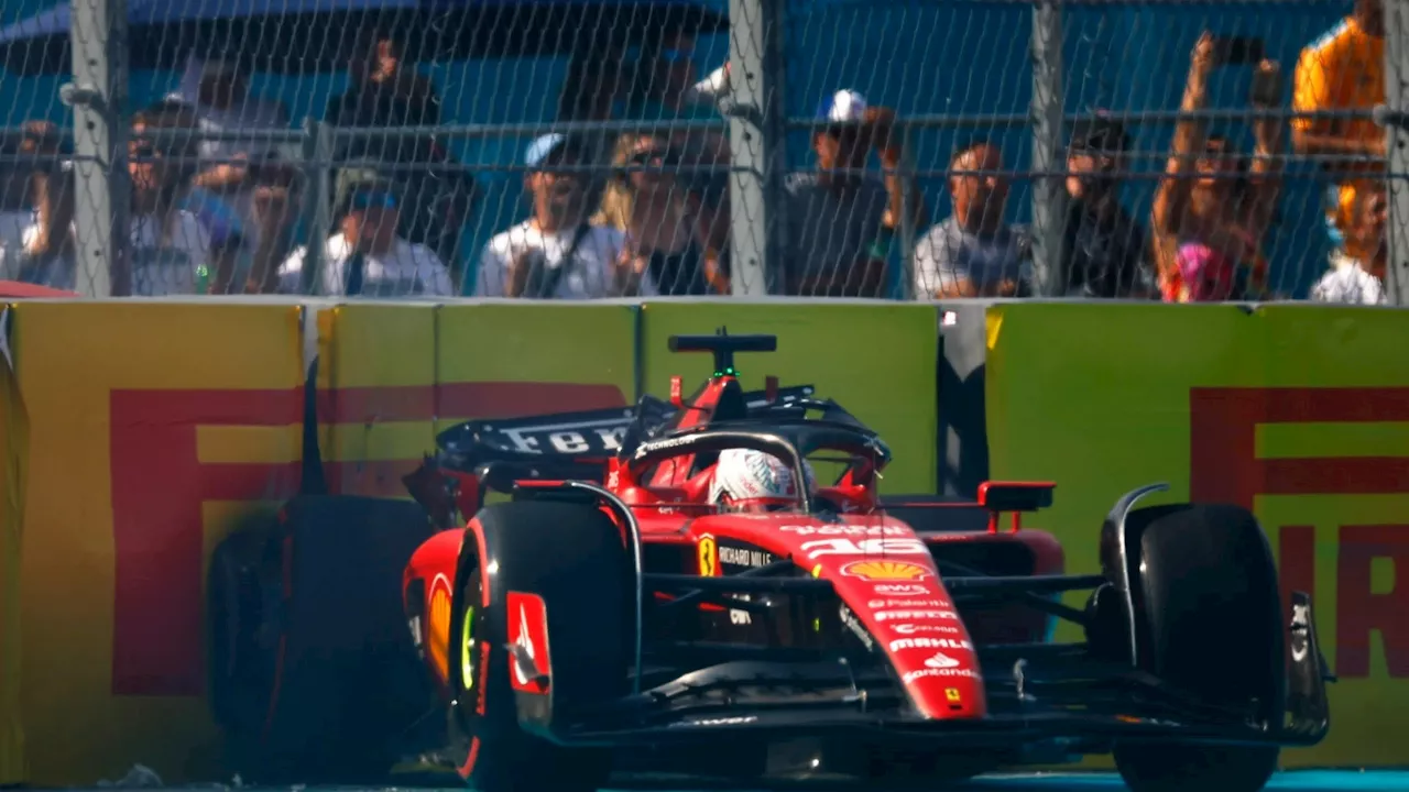 – Charles Leclerc crash left furious Max Verstappen sweating at Miami Grand Prix befor...