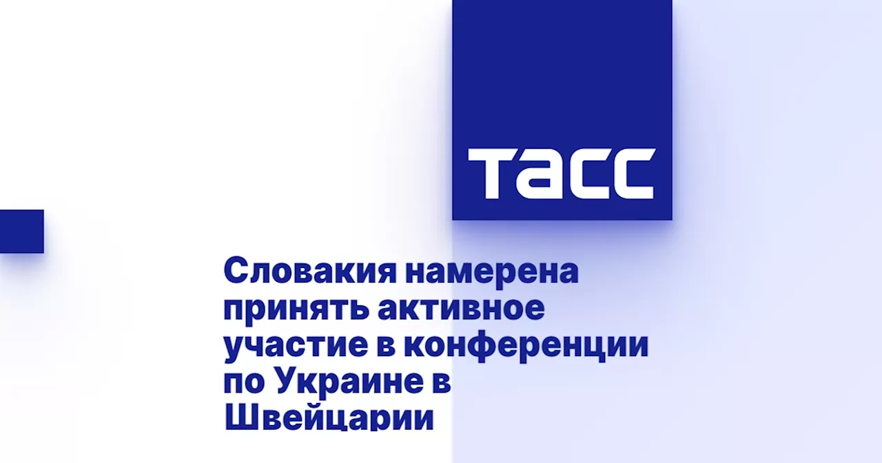 Словакия намерена принять активное участие в конференции по Украине в Швейцарии