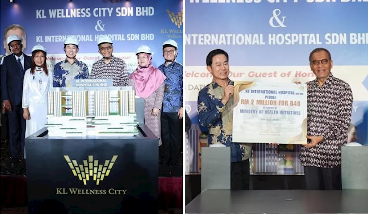 KL Wellness City Launches 624-Bed Tertiary Hospital & Pledges RM2mil To Assist B40 Community