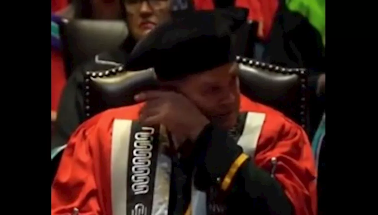 WATCH: Rassie Erasmus in tears as he receives doctorate