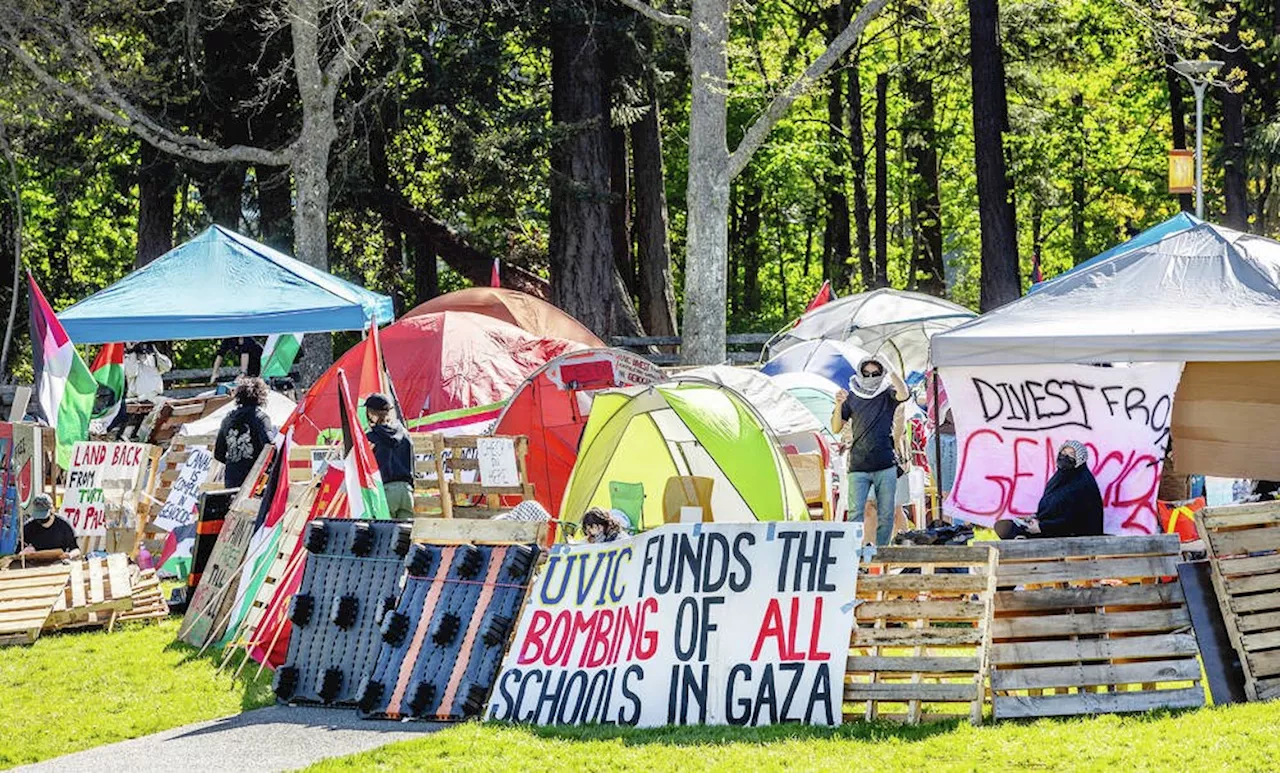 UVic faculty group concerned about surveillance of pro-Palestinian camp