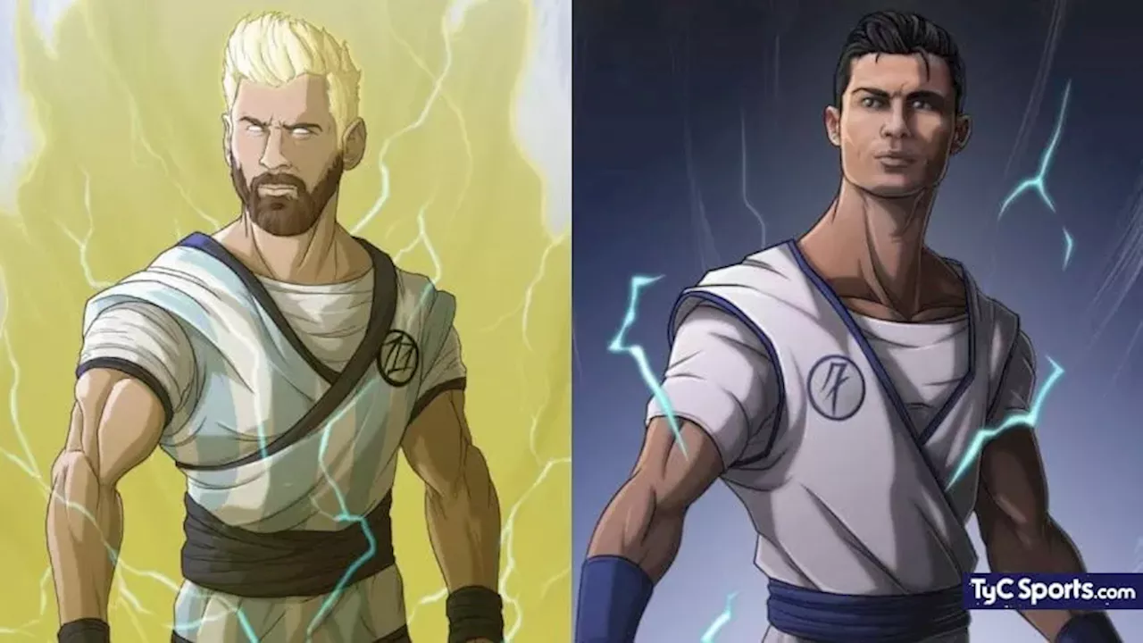 Qué duelos de animé protagonizarían Messi y Cristiano, según la inteligencia artificial