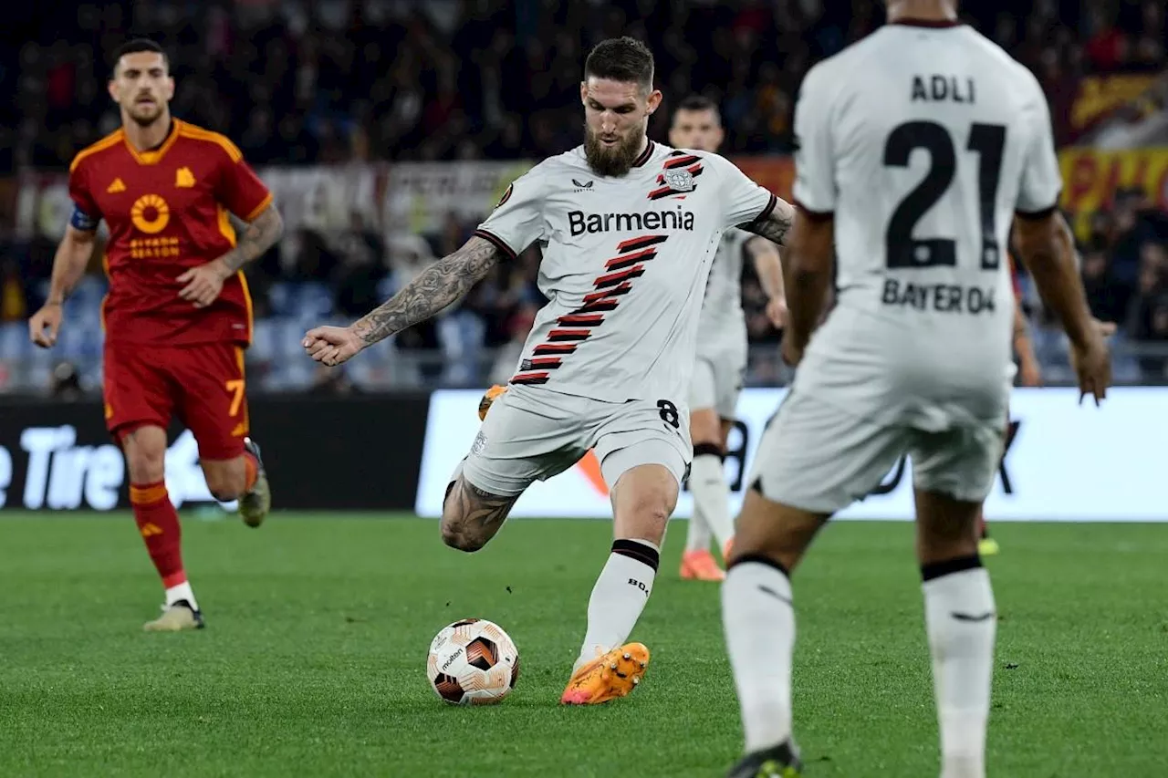 Leverkusen beat Roma to put one foot in Europa League final