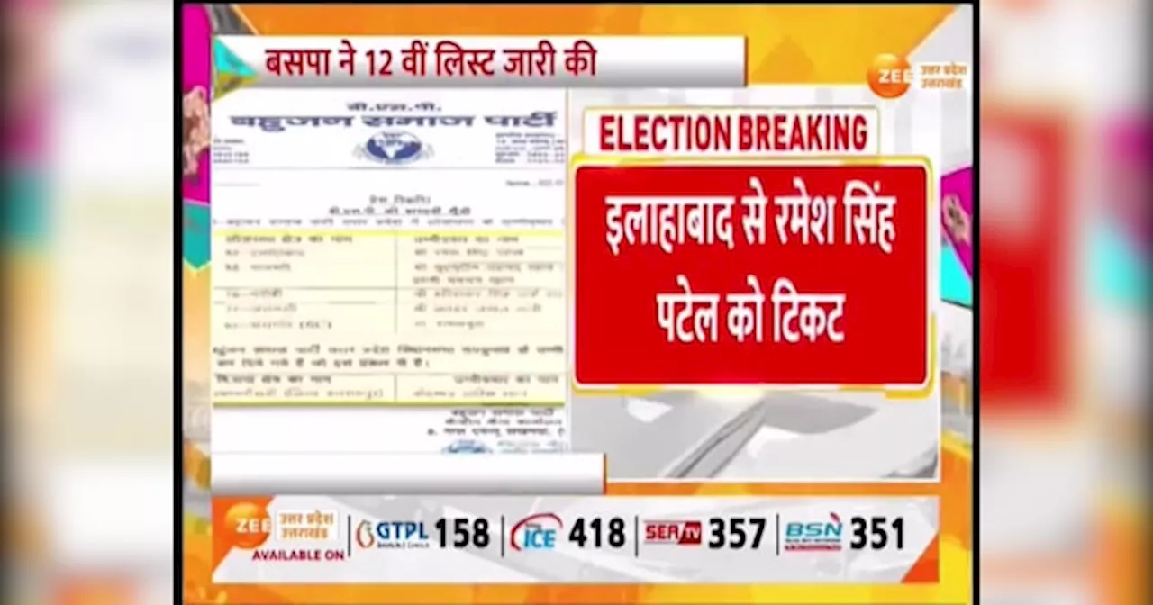 Video: लोकसभा चुनाव के लिए BSP की 12वीं लिस्ट जारी, जानें किसे कहां से मिला टिकट