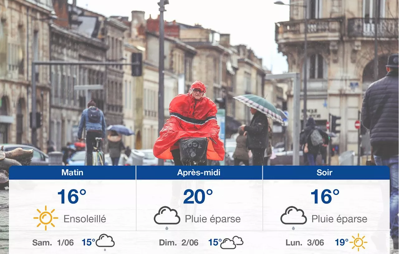 Météo Bordeaux: prévisions du vendredi 31 mai 2024