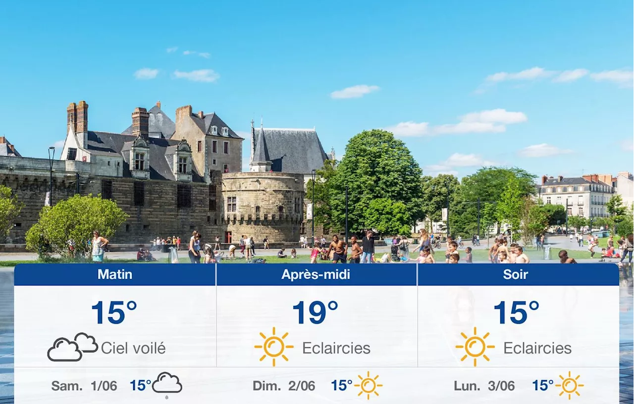 Météo Nantes: prévisions du vendredi 31 mai 2024