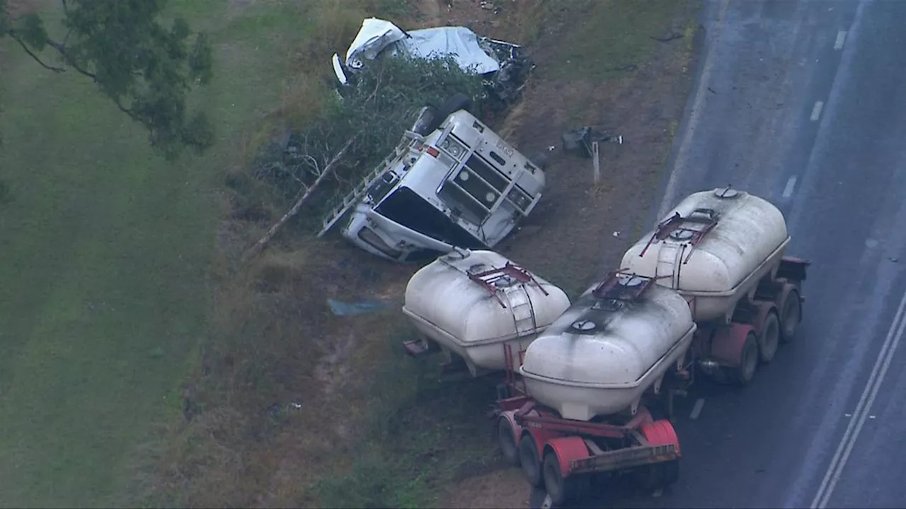 Son and elderly parents killed in car and truck crash on D’Aguilar Hwy at Nanango