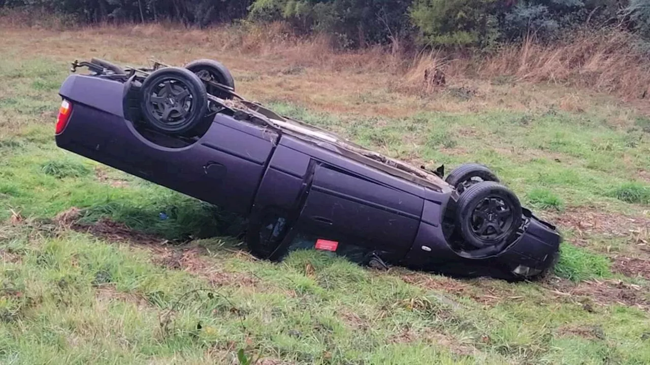 Ute crashes into car, narrowly misses oncoming truck while ‘dangerously’ overtaking