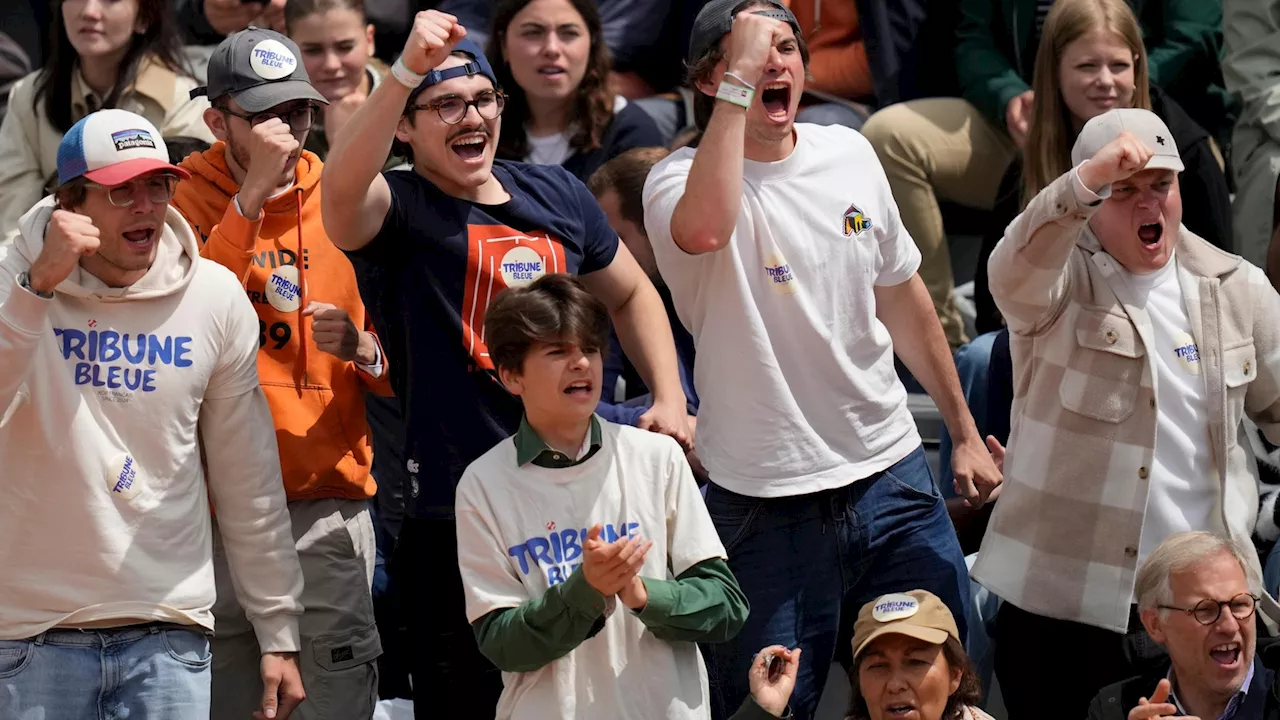 French Open bans alcohol in the stands after fans were called out for rowdiness