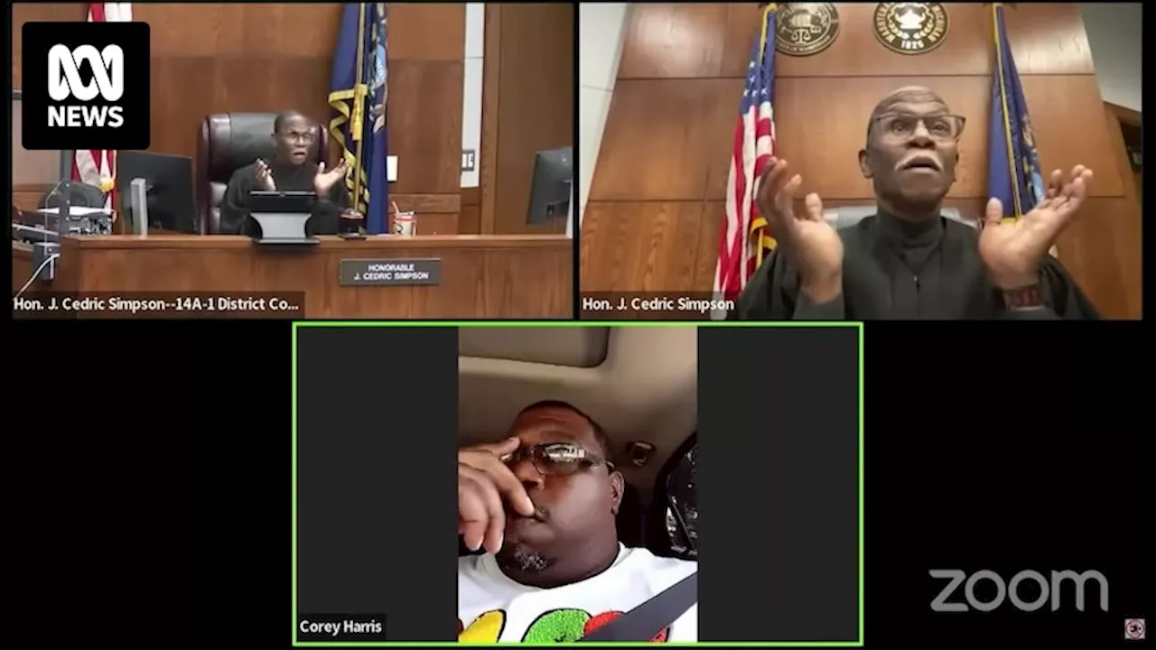 US man on suspended licence beef appears in virtual court via video while driving