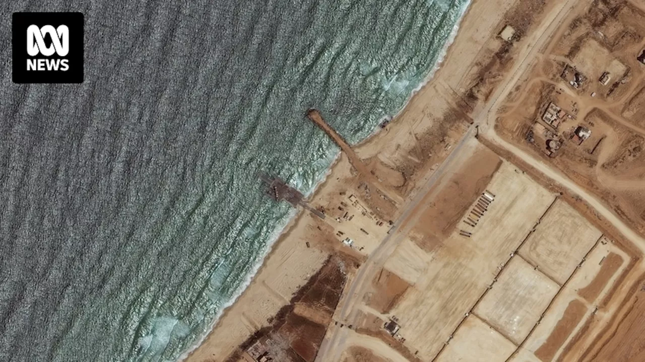 What will happen now the US-built pier off the Gaza coast has been taken to Israel for repairs?