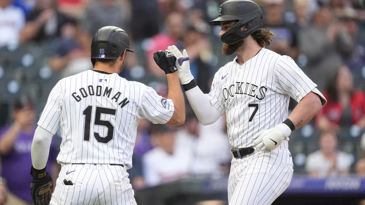 Rodgers hits 2-run HR during 6-run 2nd inning, Blach goes 7 innings as Rockies beat Guardians 7-4
