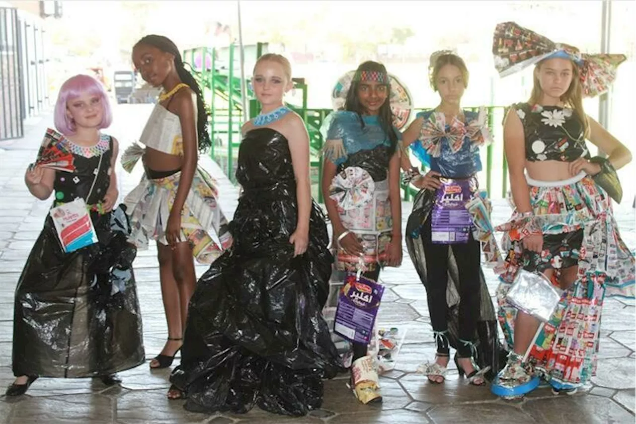 Trash turned into fashion at trashion show