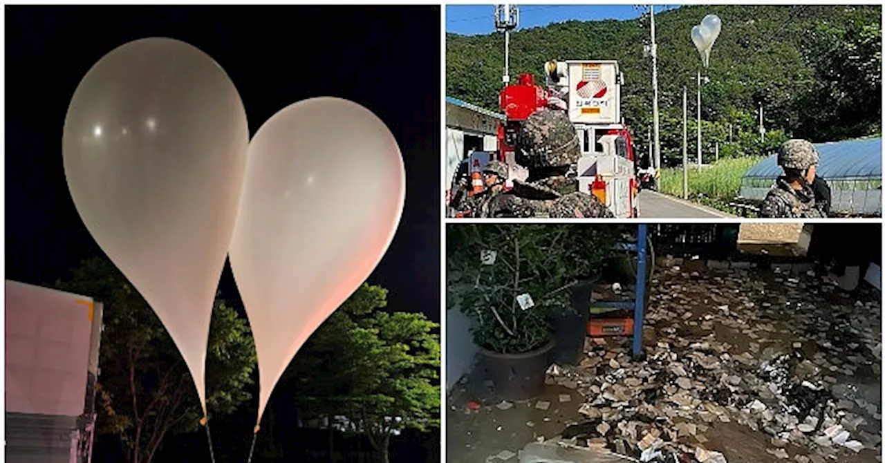 North Korea Dumps 260+ Balloons Full of Garbage and Feces into South Korea