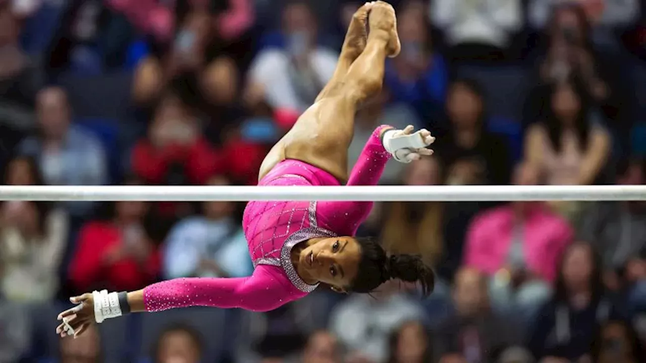 Simone Biles steps up Olympic preparation at Xfinity US Gymnastics