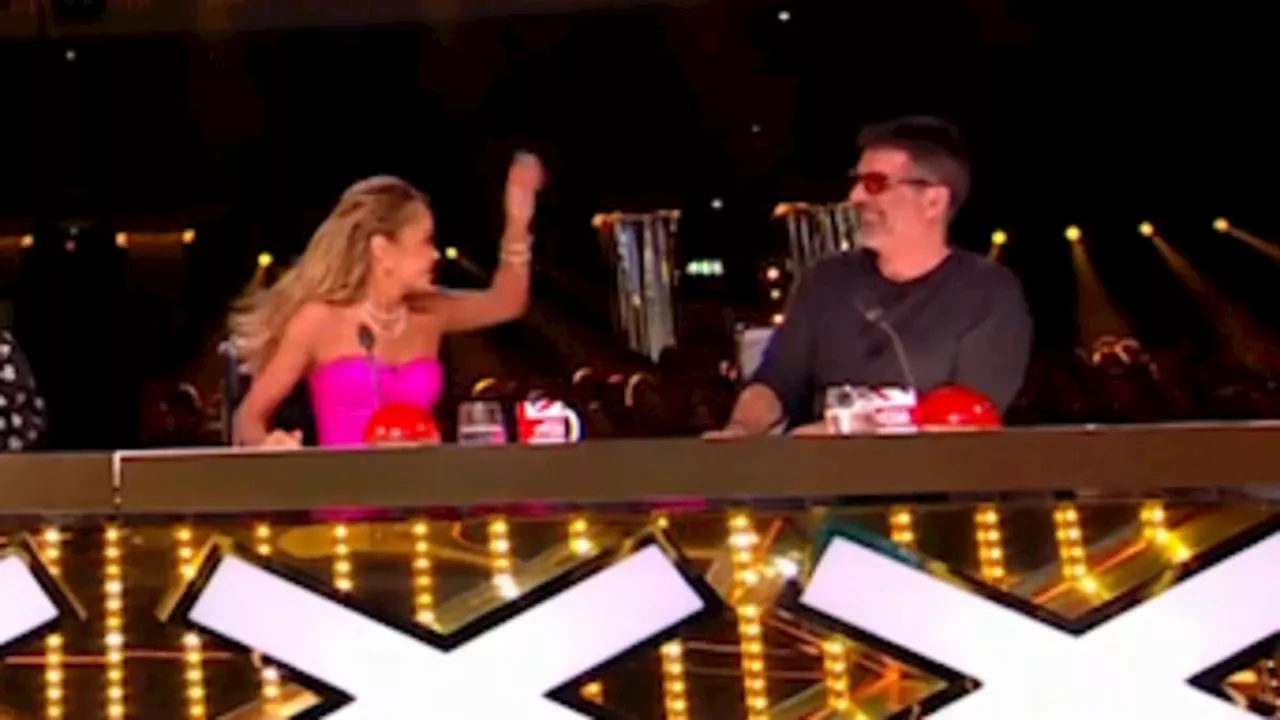 Britain's Got Talent judge Amanda Holden SLAPS Simon Cowell