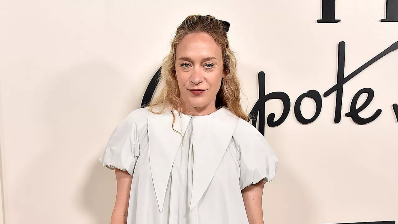 Chloe Sevigny puts on leggy display in a billowy white babydoll dress at Feud: Capote vs. The Swans...