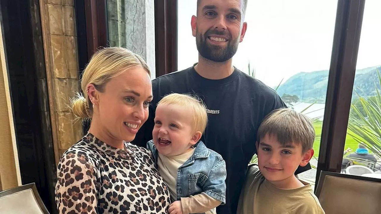 Pregnant Jorgie Porter reveals her baby bump for the first time in sweet snaps after announcing she...