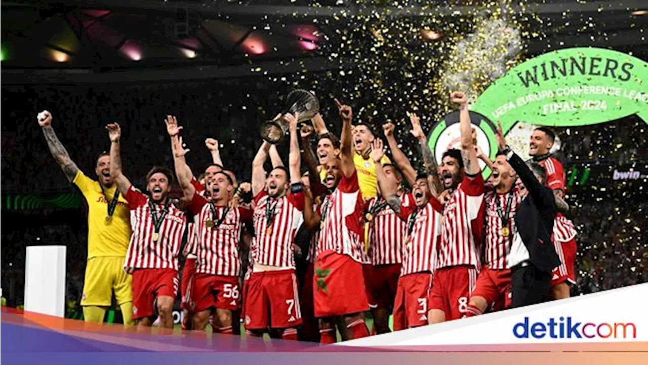 Olympiakos Jadi Klub Yunani Pertama yang Juara Kompetisi Eropa