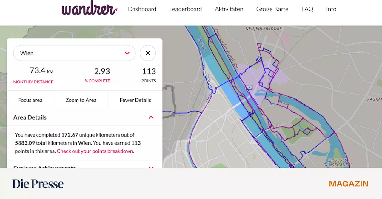 Wandrer.Earth: Tracking-App mit Suchtpotenzial