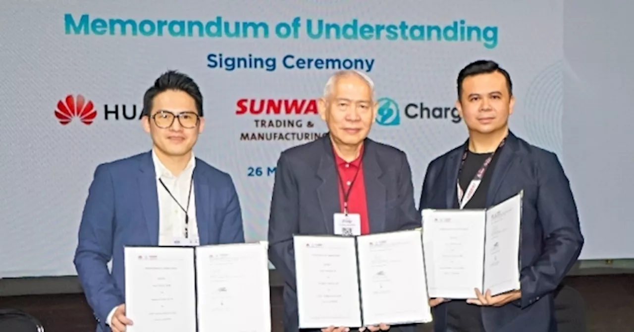 Sunway, Huawei and Chargesini team up to expand EV charging infrastructure nationwide