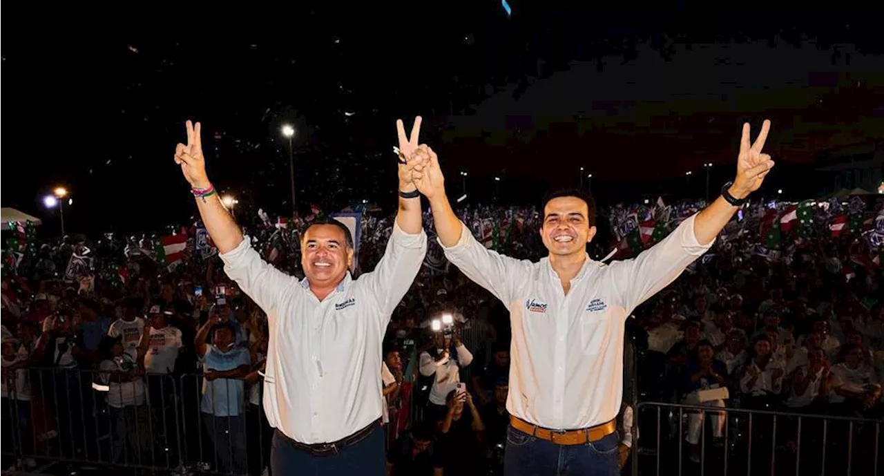 Renán Barrera realiza su cierre de campaña en Yucatán; pide 'voto masivo' el próximo 2 de junio