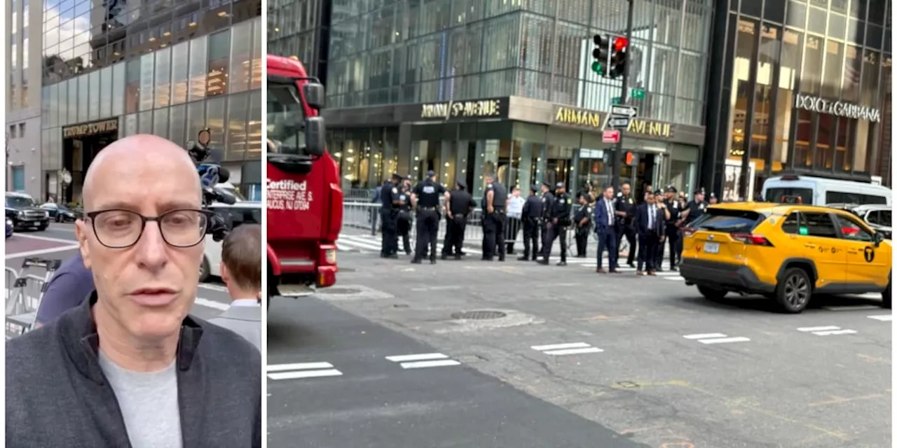 Nach Trump-Urteil versammeln sich Dutzende Schaulustige vor dem Trump-Tower