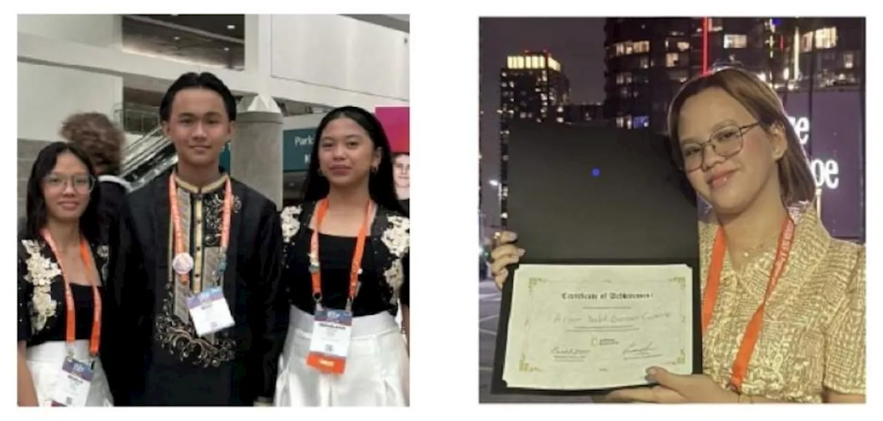 4 Filipino students bag awards in int'l STEM contest