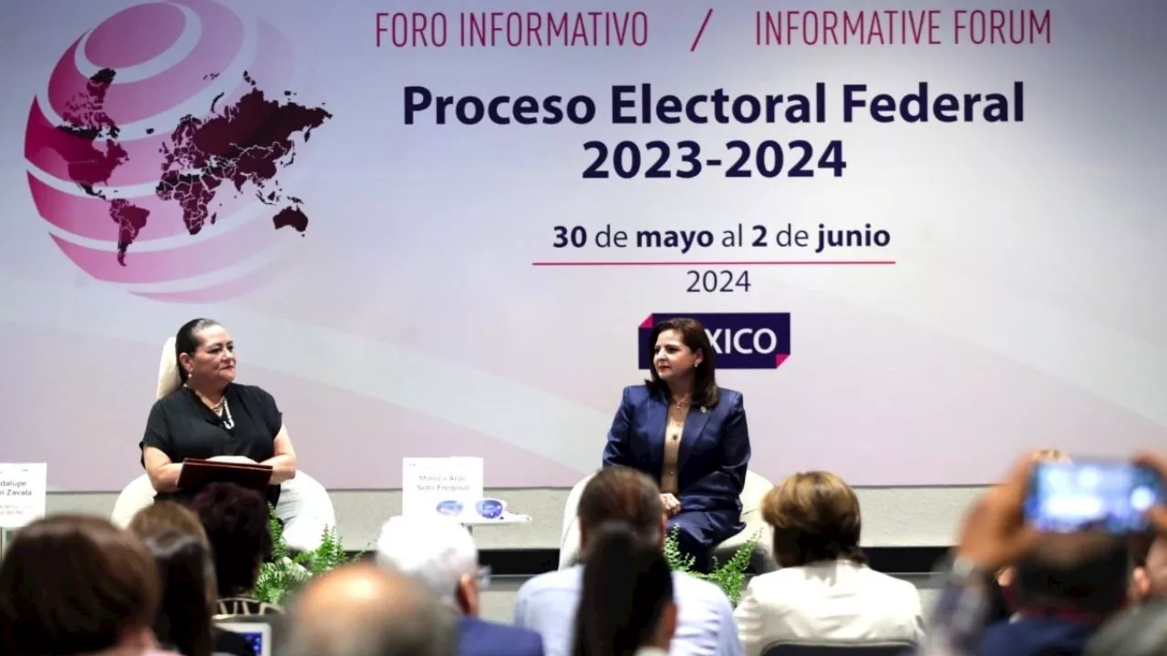 Presidentas del TEPJF e INE se reúnen con visitantes extranjeros