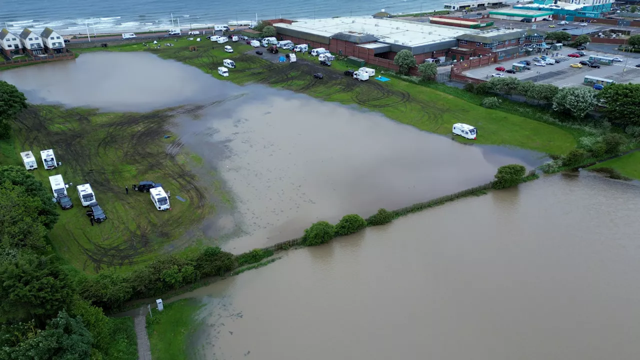 Row over 'blocked culvert' as campers lose caravans to flash floods in Sunderland