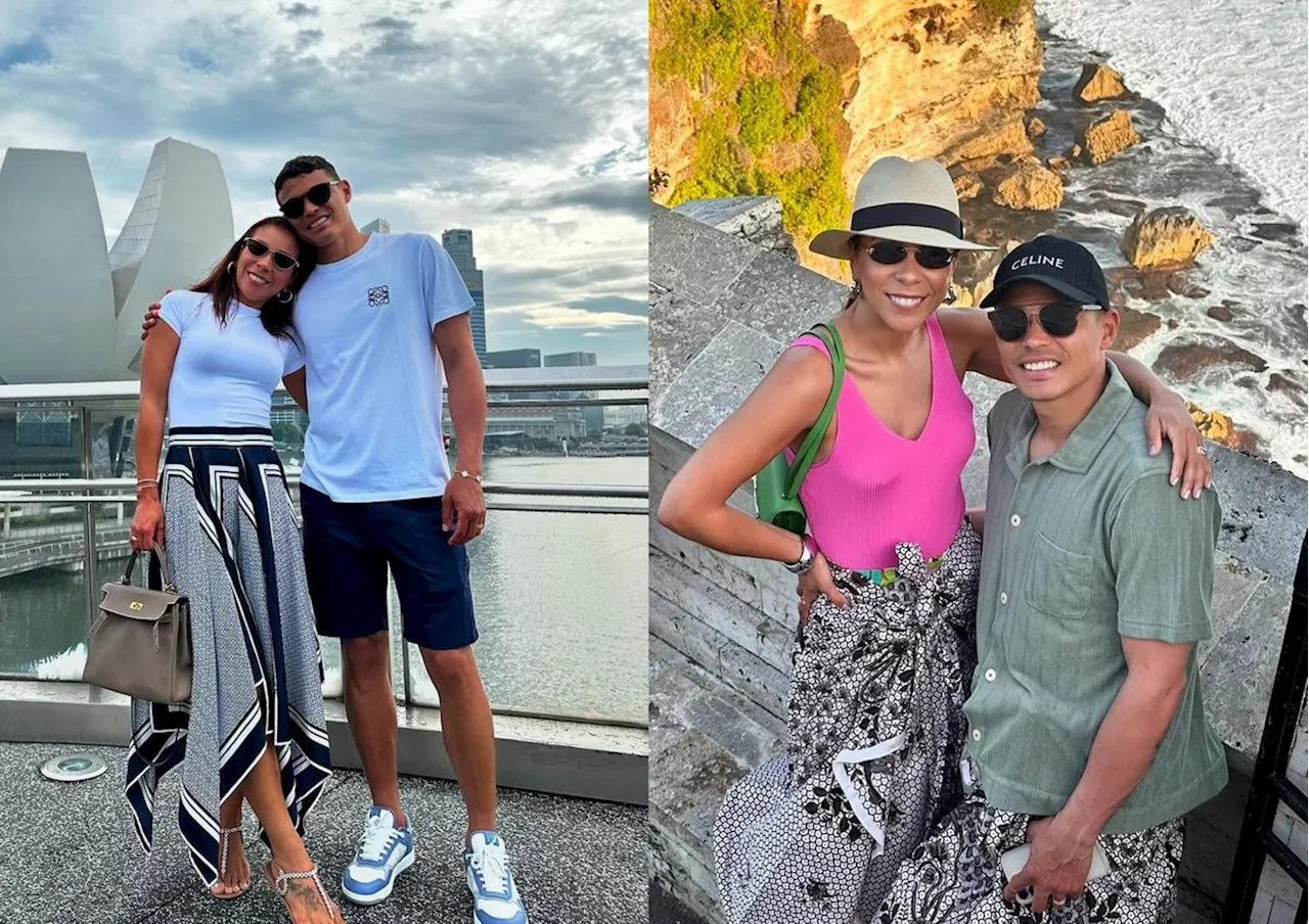 Thiago Silva comemora férias com Belle Silva em Singapura: 'Day off'