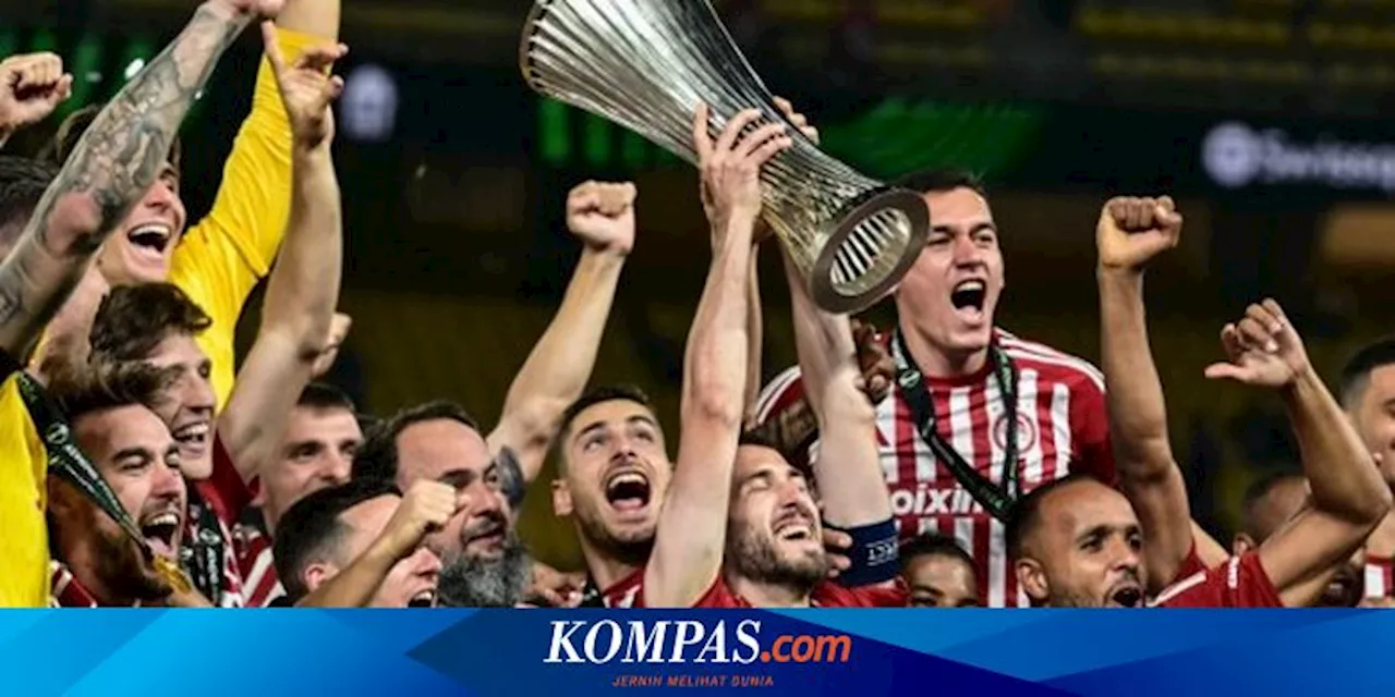 Hasil Final Conference League: Bekuk Fiorentina, Olympiakos Juara dan Cetak Sejarah