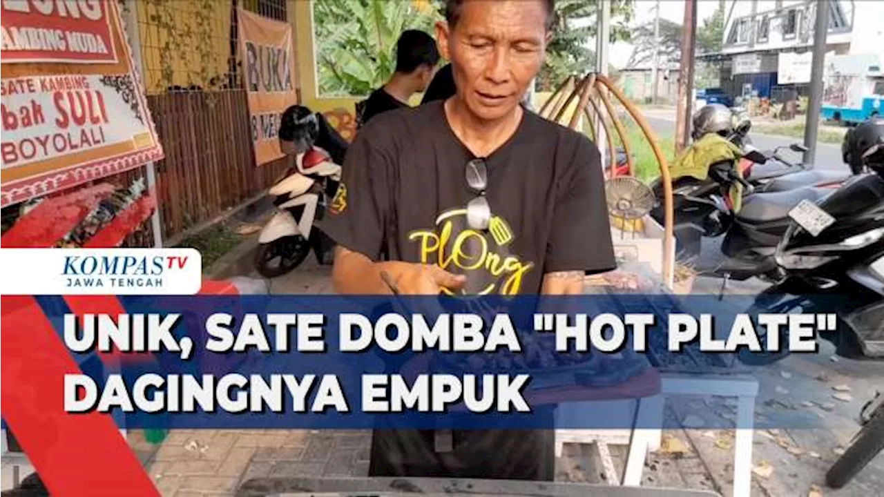 Unik, Sate Domba Hot Plate Dagingnya Empuk