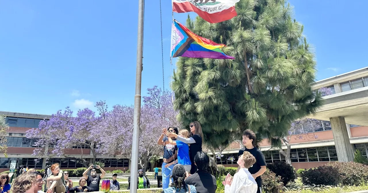 Pride flag flies over San Diego Unified as the school year ends